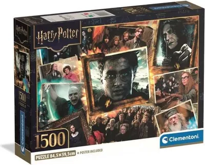 Produktbild von Puzzle, Clementoni Compact 1500 Teile, Harry Potter, 84,3 x 59,2 cm, Inklusive Poster