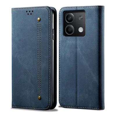 Obrázek produktu pro Pouzdro pro Xiaomi Redmi 13C 5G, Kožené Peněženkové Pouzdro s Magnetickým Uzavíráním a Stojánkem modré