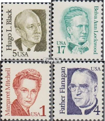 Produktbild von Briefmarken USA 1986 Mi 1789,1839,1840,1842 (kompl.Ausg.) postfrisch Persönlichkeiten