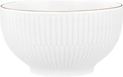 Produktbild von Seltmann Weiden Amina weiß/Goldrand Cafè au lait Schale 13 cm /0,50 l