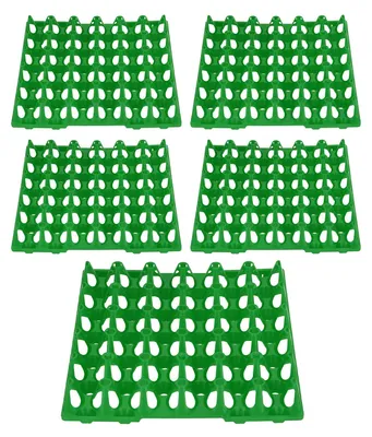 Eierhalter aus Kunststoff, 5 Stück, 30 Zellen, stapelbar