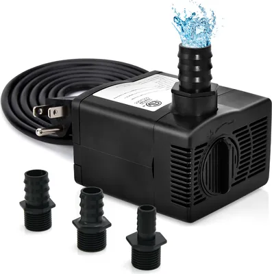 Zdjęcie produktu dla COSTWAY Pompa akwariowa 30 W, mini pompa wodna 1450 l/h o wysokości skoku 2,5 m, 3 dysze, fontanna pitna 30 W - 1450 l/h