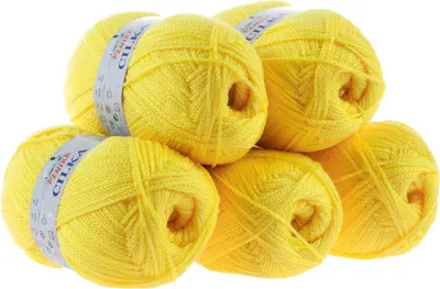 Produktbild von 500g Strickgarn CILKA by VLNIKA Klassikgarn Strickwolle Häkelgarn Sommergarn