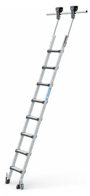 Produktbild von Zarges Regalleiter fahrbar Comfortstep Trec LH 8 Stufen
