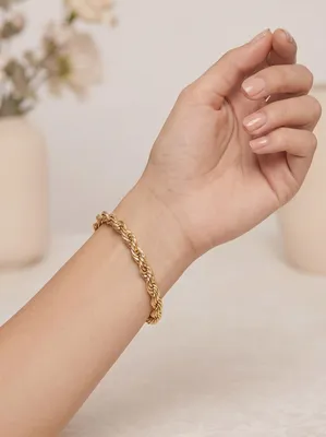 Produktbild von Goldkette Kordelkette Länge 21 cm - Breite 4,5 mm - 333-8 Karat Gold