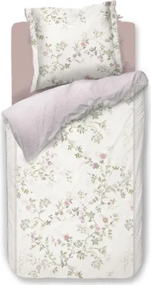 Produktbild von Pip Studio Perkal-Bettwäsche-Garnitur Bustani Farbe Weiss Größe 200x200+2x80x80