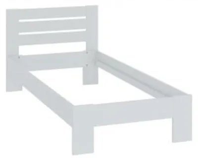 Zdjęcie produktu dla Łóżko ze stelażem 90 x 200 cm kolor biały FURNITEX LP1-FX