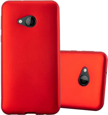 Produktbild von Cadorabo Schutzhülle für HTC U PLAY Hülle in Rot Handyhülle TPU Silikon Etui Cover Case