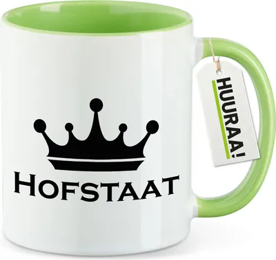 Produktbild von Huuraa Kaffeetasse Hofstaat Schützenfest 330ml Grün Keramik Kaffeebecher Geschenkidee