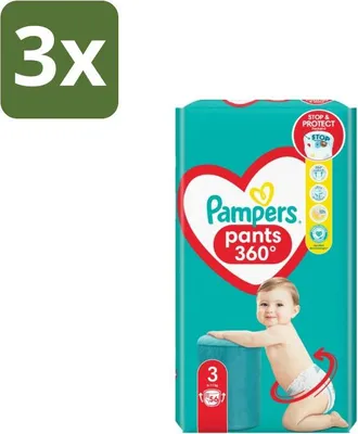 Produktbild von Pampers – Windelhosen – Hosen Größe 3 – 56 Windeln - Vorteilspack - 3 Stücke