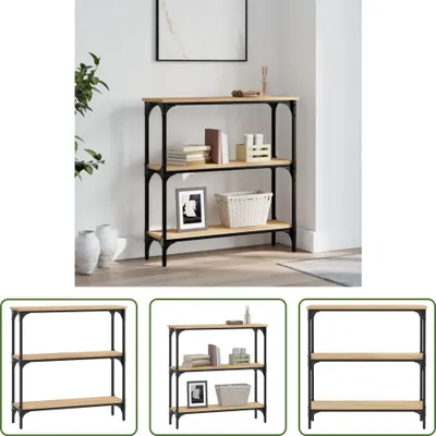 Produktbild von The Living Store Konsolentisch Sonoma-Eiche 75x22,5x75 cm Holzwerkstoff