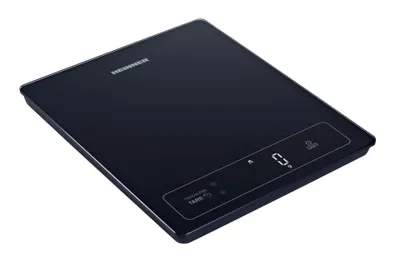Obrázek produktu pro Heinner HKS-SM15BK, Elektronická kuchyňská váha, 15 kg, 1 g, Černá, Temperované sklo, Sklo