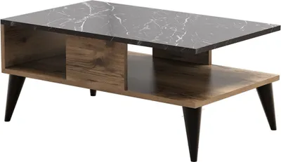 Produktbild von Skye Decor, Lidya, Couchtische, Nussbaum, Melamin-Spanplatte, 90 x 39,6 x 54 cm