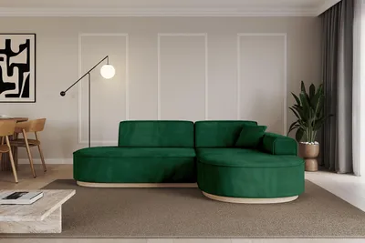Produktbild von ALTDECOR Ecksofa in L-Form MARI-L1-v1 - 243x171x83 cm Grün - Corner Sofa Bett Eckcouch Couch Wohnlandschaft Cauchsofa