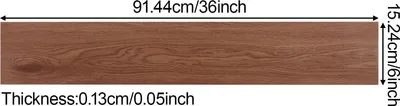 Immagine prodotto di Pavimento in vinile autoadesivo - 36 doghe - Impermeabile - Effetto legno - PVC - 91,44 x 15,24 cm - Noce