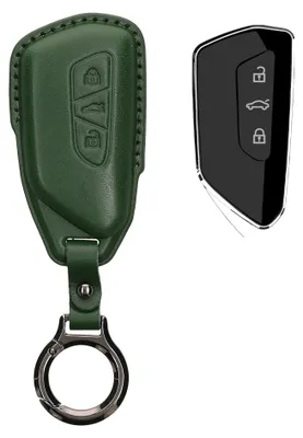 Produktbild von kwmobile Schlüsselhülle für VW Golf 8 3-Tasten Autoschlüssel Hülle Leder - Autoschlüssel Schlüssel Hülle - Schlüsselcover Schlüsselschutz in