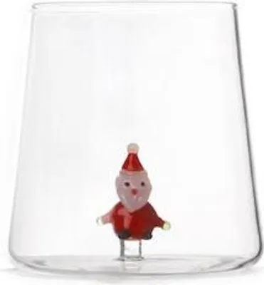 Immagine prodotto di Bicchiere in vetro borosilicato da 48 cl con decorazione natalizia