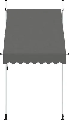 Obrázek produktu pro zatahovací markýza vidaXL s ručním ovládáním 150 cm antracitová