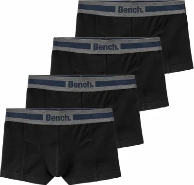 Produktbild von Bench Boxer Boxershorts für Jungen 4 -teilig schwarz-anthrazit-meliert Größe 158/164