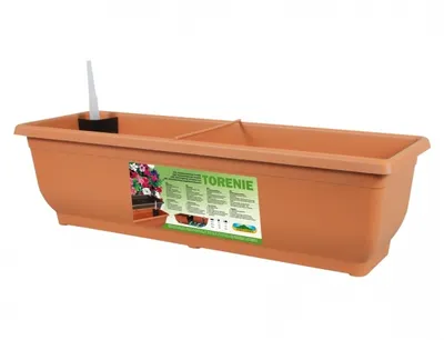 Image de Bac d'arrosage TORENIE plastique terre cuite 60cm