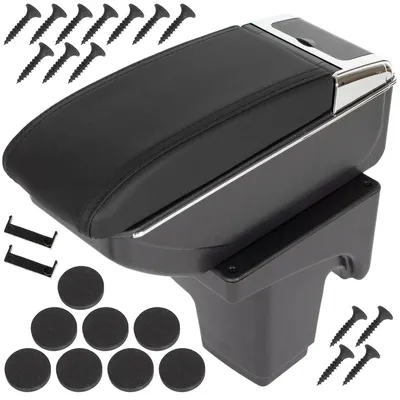 Produktbild von Mittelarmlehne Armlehne Leder schwarz für Ford Focus III Facelift 2014-2018