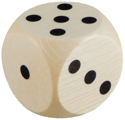 Produktbild von Holzwürfel Augenzahl Spielewürfel Würfel 40 mm Holz