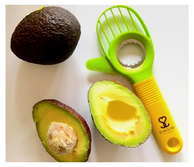 Produktbild von Avocado-Schäler 3 in 1 in Profiqualität – Schälen, Schneiden, Entkernen – sicheres Küchenwerkzeug