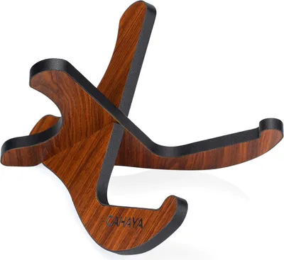 Image de Support pour ukulélé CAHAYA, en bois, pliable, pour ukulélé et violon