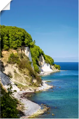 Produktbild von ARTland Poster Kreidefelsen Ostseeküste Insel Rügen Größe: 80x120 cm