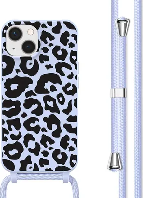 Produktbild von imoshion SilikonHülle design mit Band iPhone 13 - Animal Lila