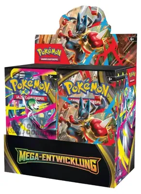 Zdjęcie produktu dla Zestaw boosterów Pokemon Mega Ewolucje, wersja niemiecka (ME01)