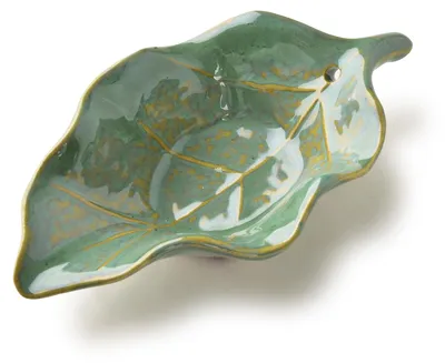 Immagine prodotto di Supporto per incenso, forma di foglia, 14x8x4 cm