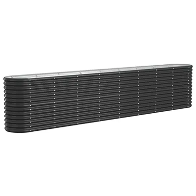 Obrázek produktu pro Vyvýšený záhon pozinkovaná ocel 332x40x68 cm antracitový
