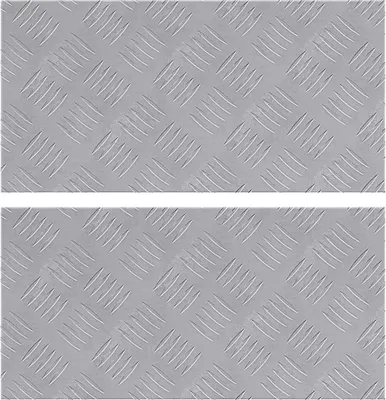 Image de vidaXL Escalier Marche à angle droit 2 pcs Argent 50 x 25 cm Aluminium