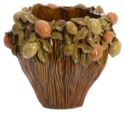 Immagine prodotto di Vaso in Vetroceramica Light & Living LEMONI marrone-arancio+verde – Ø38x33 cm