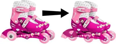 Image de Patins à roulettes Princesse Hardboot Rose taille 27-30