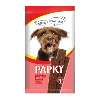Zdjęcie produktu dla Akinu PAPKY Plastry wołowiny dla psów 12 szt