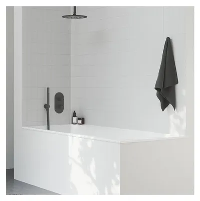 Obrázok produktu pre Ravak Sprchy - Sprchové rameno stropné, 30 cm, matná čierna X07P677