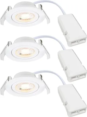 Produktbild von Nordlux 2510310101 Monolo 3-Kit LED Einbaustrahler 4,8W Dimmbar Warmweiss Weiss