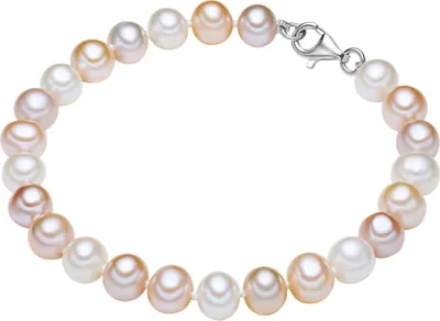 Produktbild von Valero Pearls Perlen-Armband Sterling Silber Süßwasser-Zuchtperle 60921017