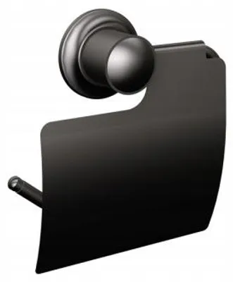 Produktbild von ANDEX Classic 031NG Toilettenpapierhalter mit Abdeckung Schwarz