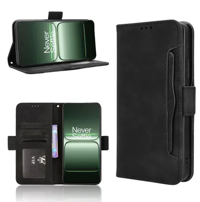 Image de Pour OnePlus Nord CE5 Skin Feel Similicuir Premium Porte-carte Housse noire