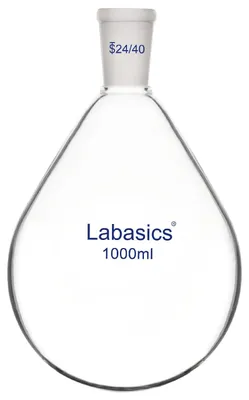 Rückflusskolben 1000 ml, Borosilikatglas, 24/40 Außenschliff, Einzelhals