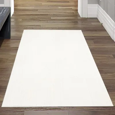 Produktbild von Wohnzimmer Teppich einfarbig Pflegeleicht modernes Design in creme Größe - 240 x 340 cm