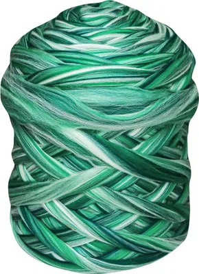 1m Filzwolle mehrfarbig Märchenwolle Merino Nassfilzen Trockenfilzen 110 green tone