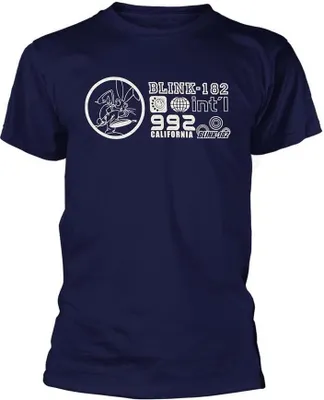 Image de Blink 182 - T-shirt "International" pour homme/femme unie PH541 (S) (Bleu)