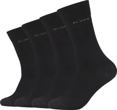 Produktbild von Camano Socken ca-soft tex Wool ca-soft 4er Pack Bund ohne Gummidruck black 35-38