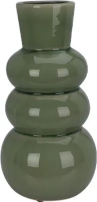 Obrázek produktu pro Keramická váza v bublinkovým tvaru, 25 x 13 cm, zelená