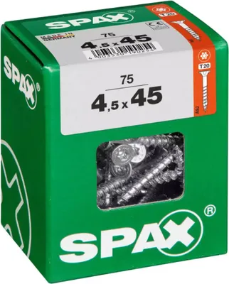 Productafbeelding van Spax universele schroeven, 4.0 x 45 mm, TX 20 - 100 stuks.
