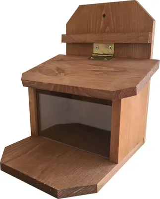 Produktbild von Eichhörnchen Futterhaus Kiefernholz 19,5 x 19,5 x 23 cm